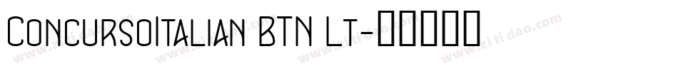 ConcursoItalian BTN Lt字体转换